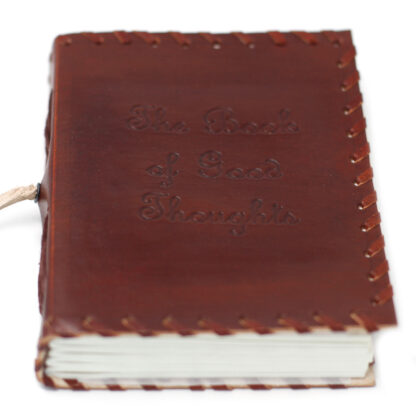 Leather Book of Thoughts with Wrap Notebook (6x4") - Image 2