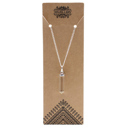 Gemstone Classic Point Pendant - Rock Quartz - Image 2