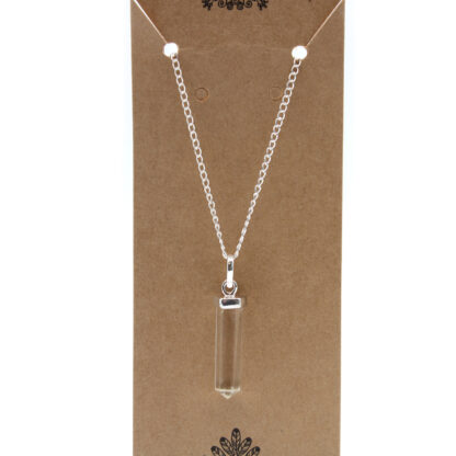 Gemstone Classic Point Pendant - Rock Quartz - Image 3