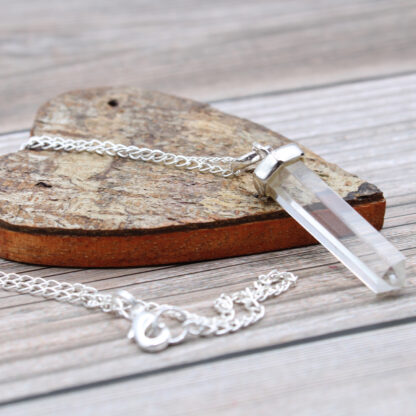 Gemstone Classic Point Pendant - Rock Quartz - Image 5