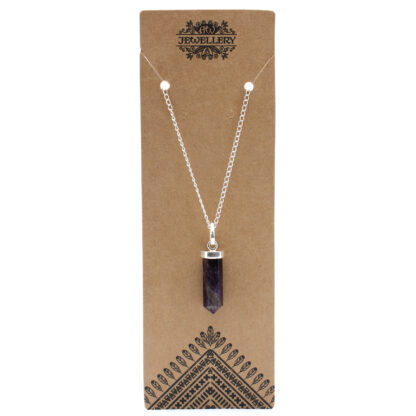 Gemstone Classic Point Pendant - Amethyst - Image 2