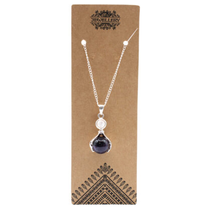 Gemstone Healing Hands Pendant - Amethyst - Image 2