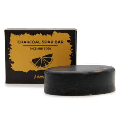 Charcoal Soap 85g - Lemon - Image 2