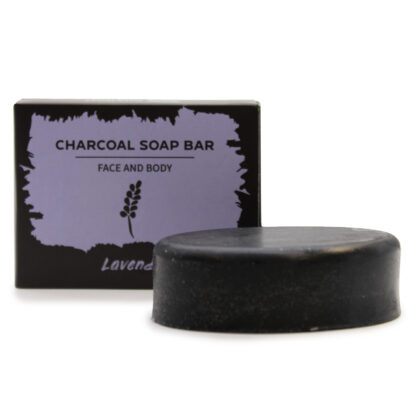 Charcoal Soap 85g - Lavender - Image 2
