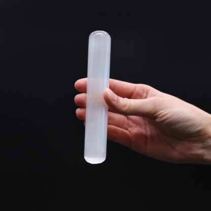 Selenite Wand - 16 cm (Round Both Ends) - Image 4