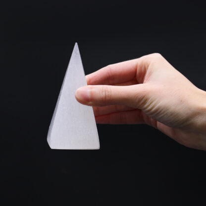 Selenite Pyramid - 10 cm - Image 4