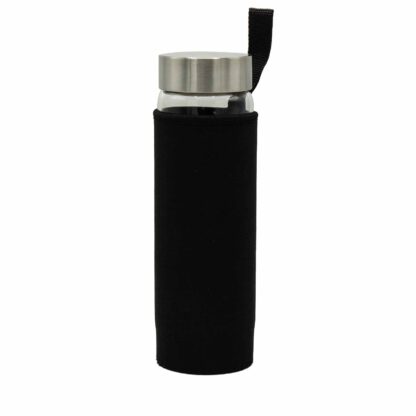 Crystal Infused Glass Water Bottle - Invigorating Red Jasper - Chips - Image 3
