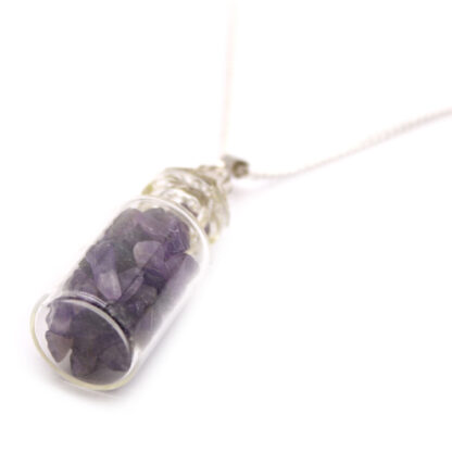 Bottled Gemstones Necklace - Amethyst - Image 3