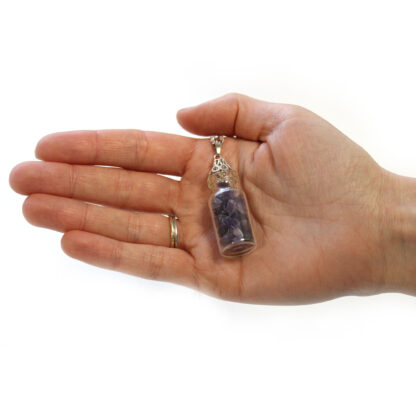 Bottled Gemstones Necklace - Amethyst - Image 5