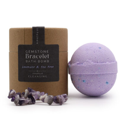 Amethyst Gem Bracelet Bath Bomb - Image 2