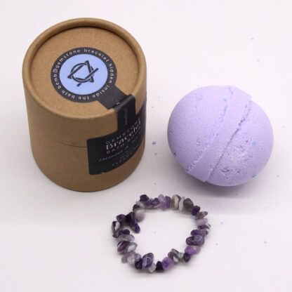 Amethyst Gem Bracelet Bath Bomb - Image 4