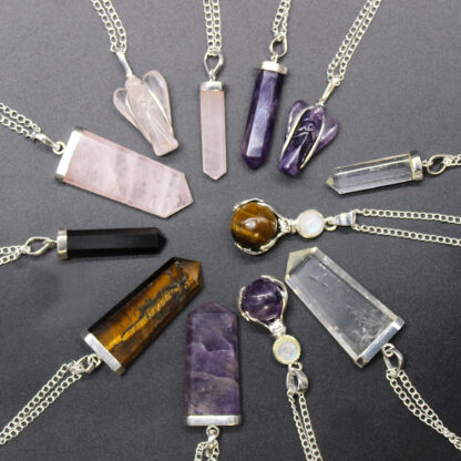 Gemstone Classic Point Pendant - Amethyst - Image 6