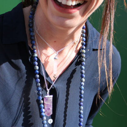 Gemstone Classic Point Pendant - Amethyst - Image 8