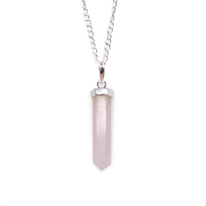 Gemstone Classic Point Pendant - Rose Quartz - Image 10