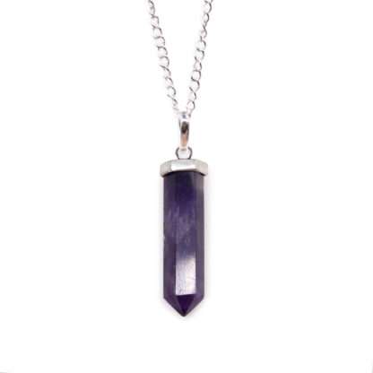 Gemstone Classic Point Pendant - Amethyst - Image 9