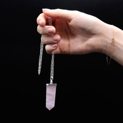 Gemstone Flat Pencil Pendant - Amethyst - Image 10