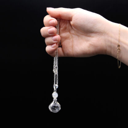 Gemstone Healing Hands Pendant - Rock Quartz - Image 7
