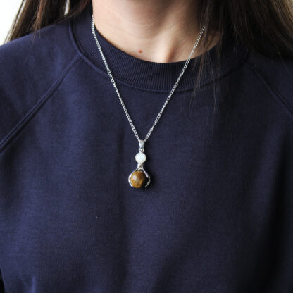 Gemstone Healing Hands Pendant - Amethyst - Image 7