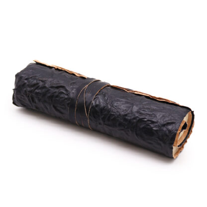 Rolled Leather Travel Notebook - 96 pages - Black  21x15cm - Image 2