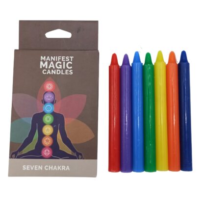 Seven Charkra Manifest Candles (pack of 7) - Image 4