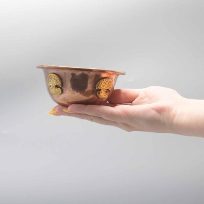 Copper Ritual Bowl with Tree of Life  12x5cm - Image 3