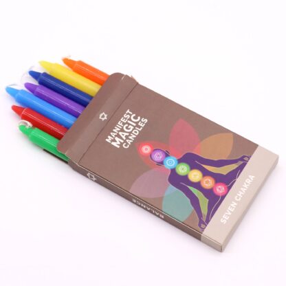 Seven Charkra Manifest Candles (pack of 7) - Image 6