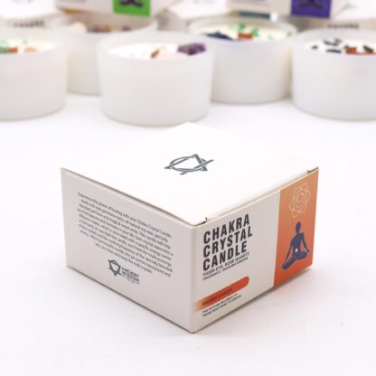 Chakra Crystal Candles - Sacred Chakra - Image 3