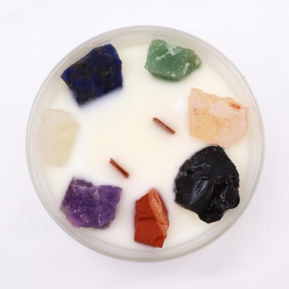 Large Chakra Crystal Candles - Seven Charkra - Image 2