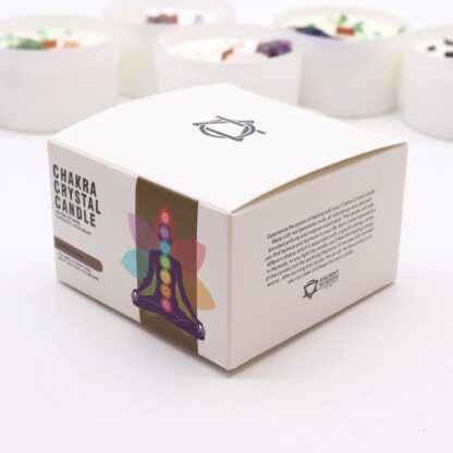 Large Chakra Crystal Candles - Seven Charkra - Image 3