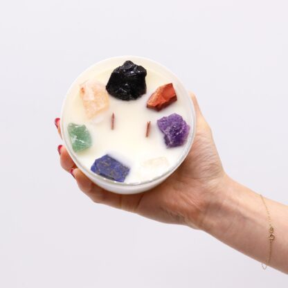Large Chakra Crystal Candles - Seven Charkra - Image 4