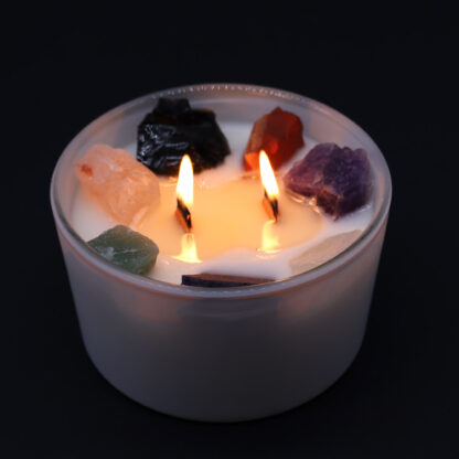 Large Chakra Crystal Candles - Seven Charkra - Image 5