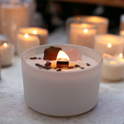 Chakra Crystal Candles - Sacred Chakra - Image 7