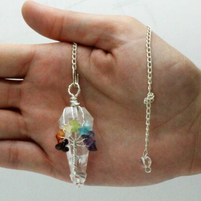 Magic Pendulum - Seven Chakra - Rock Quartz - Image 4