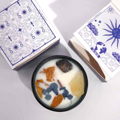 Hop Hare Crystal Magic Flower Candle - The Sun - Image 4