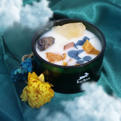 Hop Hare Crystal Magic Flower Candle - The Sun - Image 5