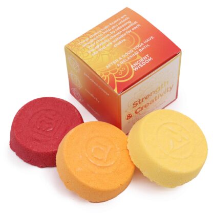 Chakra Bath Fizz - Small box - Strength & Creativity - Image 2