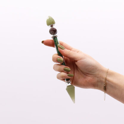 Shiva Lingam Magic Wand - Green Adventurine - Happiness - Image 3