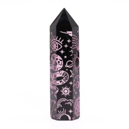 Black Obsidian Point - Mystic Story - Rose Pink - Image 5