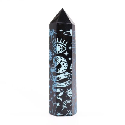 Black Obsidian Points - Mystic Story - Sky Blue - Image 4