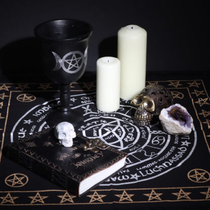 Esoteric Fringed Altar Cloth -  Life Death Rebirth - Image 3
