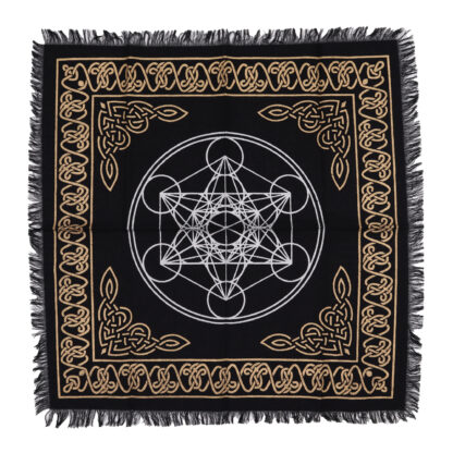 Esoteric Fringed Altar Cloth - Chakra Chart