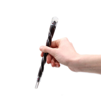 Twisted Wood and Rock Quartz Wand - Image 3