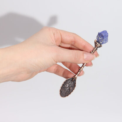 Set of 7 Bronze Gemstone Crystal Witch Spoons - Image 4