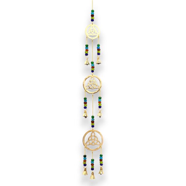 Indian Chimes - Brass Celtic Drop - 7 Bells