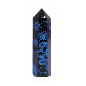 Black Obsidian Point - Mystic Story - Midnight Blue