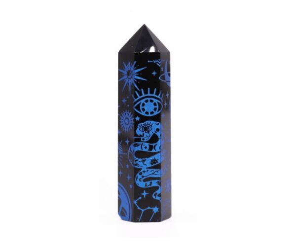 Black Obsidian Point - Mystic Story - Midnight Blue